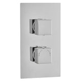 Astini Chrome Square Concealed Thermostatic 1 Way Shower Valve