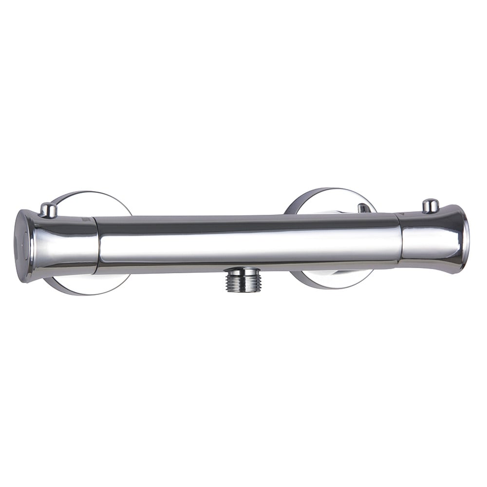 Astini Chrome Thermostatic Bar Mixer Valve with Easy Fit (Oulet Down)