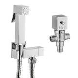 Astini Vellamo Chrome Square Thermostatic Valve & Douche with Diverter Kit