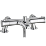 Astini Chrome Thermostatic Bath Shower Mixer with Wall or Bath Legs