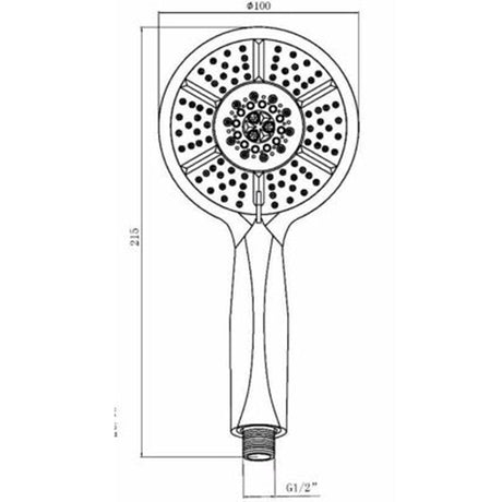 Astini Chrome Round 3 Function Handset
