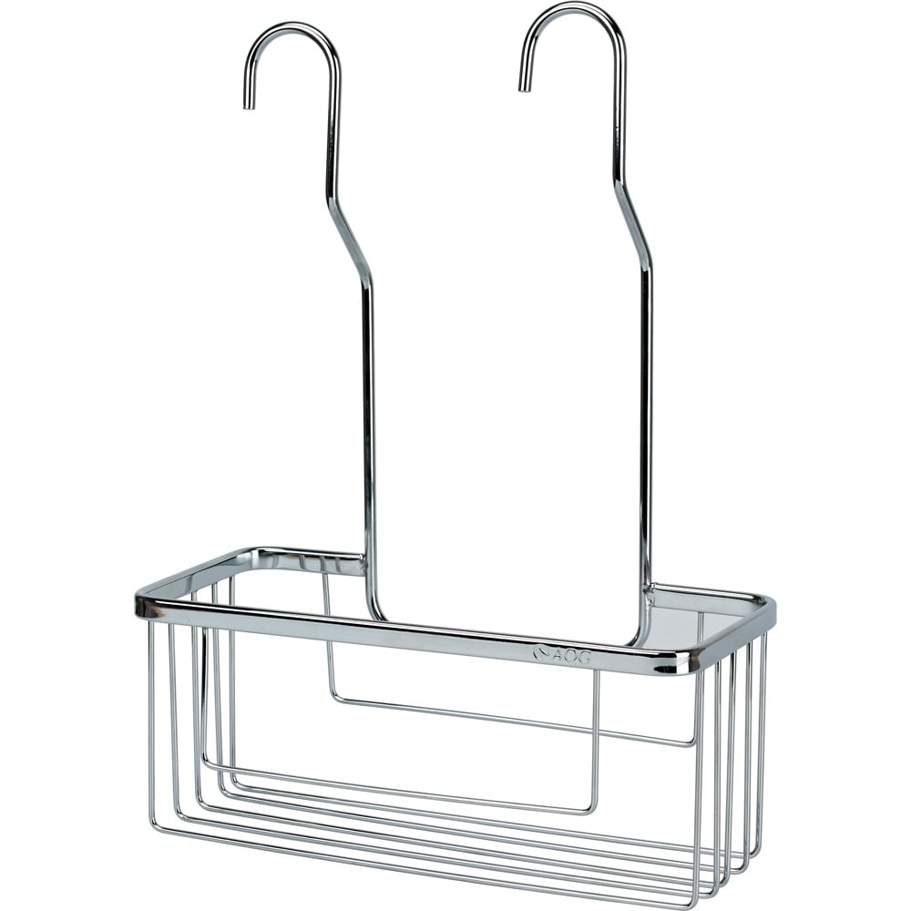Astini Chrome Rectangle Shower Valve Basket Caddy