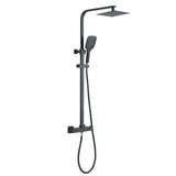 Astini Orca Black Premium Square Shower Kit & Head