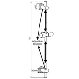 Astini Chrome Retro Fit Riser Rail