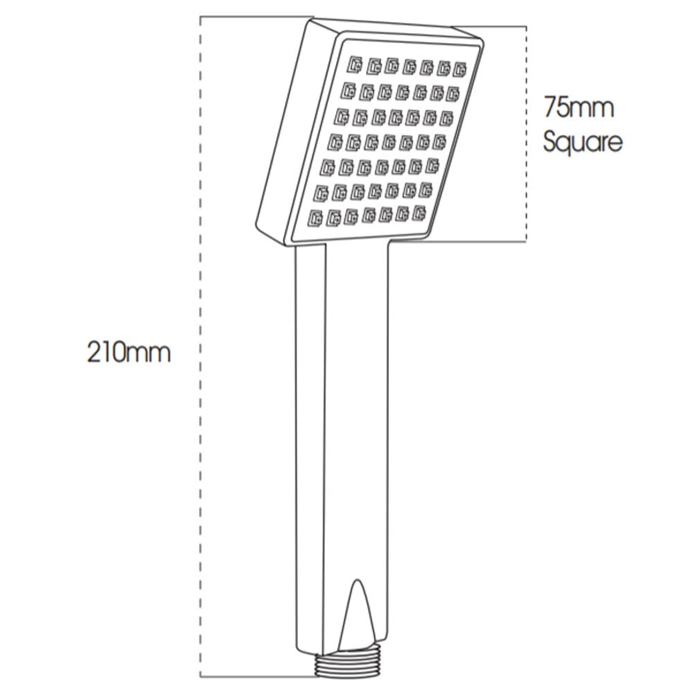 Astini Chrome Round 3 Mode Shower Handset