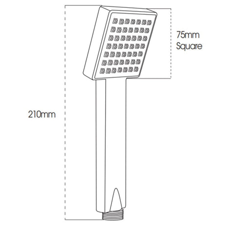 Astini Chrome Round 3 Mode Shower Handset