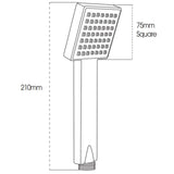 Astini Chrome Square Single Mode Shower Handset