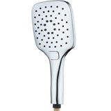Astini Chrome Square 3 Mode Push Button Shower Handset