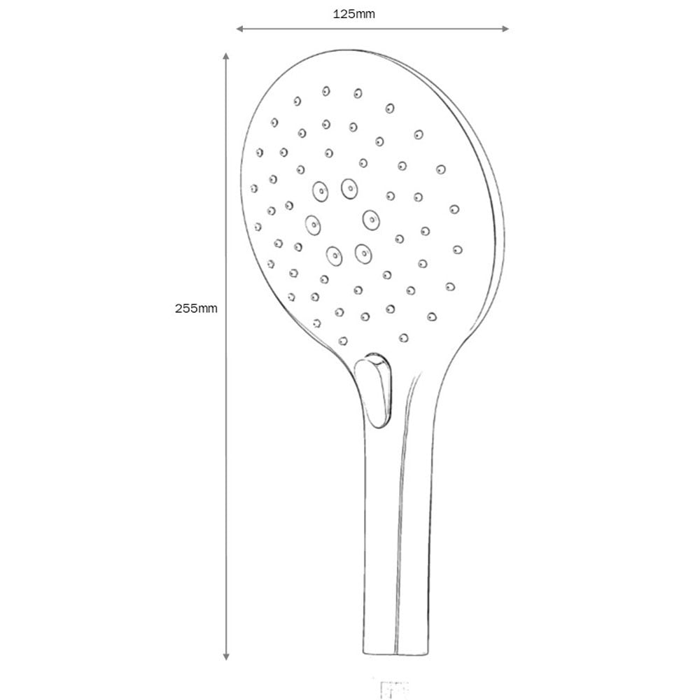 Astini Chrome Round 3 Mode Push Button Shower Handset