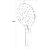 Astini Chrome Round 3 Mode Push Button Shower Handset