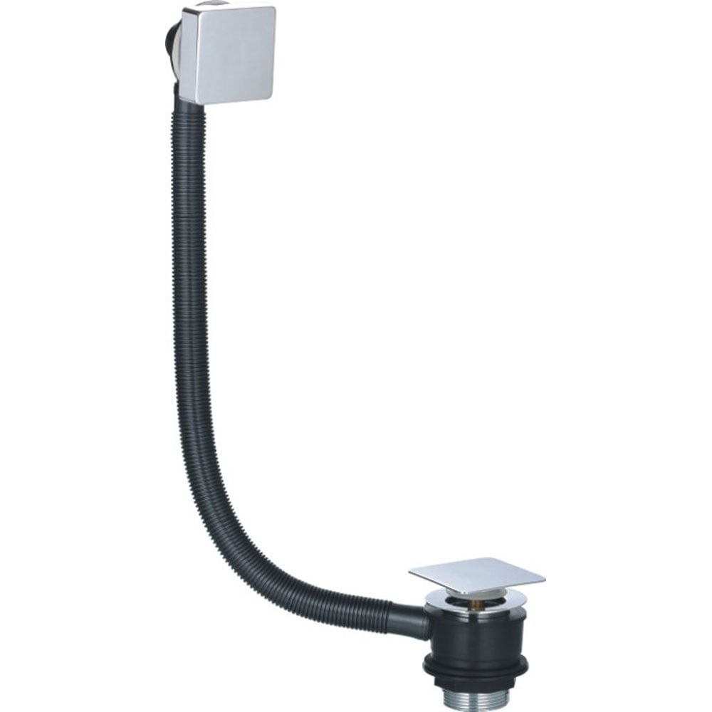 Astini Square Chrome Bath Overflow & Waste