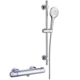 Astini Bala Chrome Low Pressure High-Flow Shower Valve & Riser Rail Kit