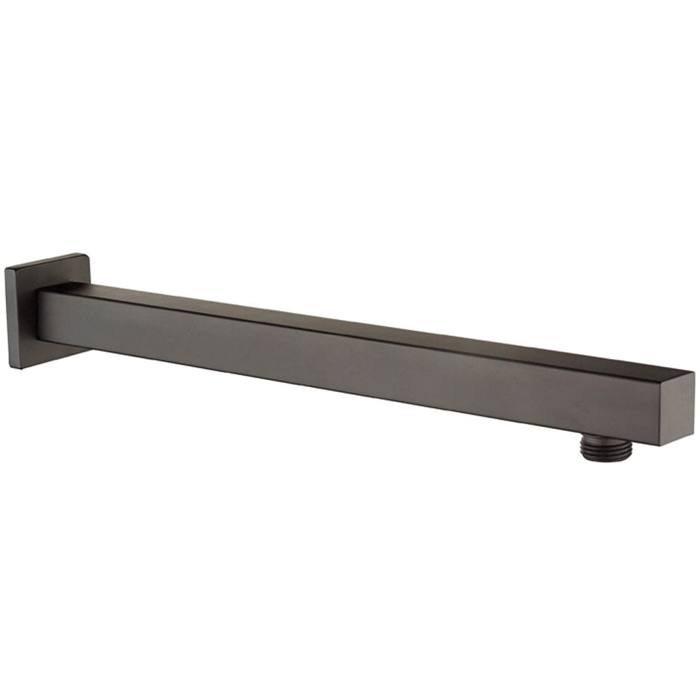 Astini Orca Black Square Wall Shower Arm 345mm