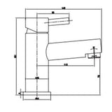 Astini Harlech Mini Chrome Bathroom Basin Mixer Tap & Slotted Waste TIS5036