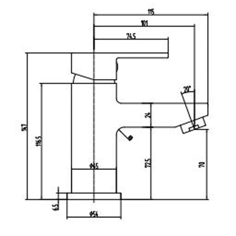 Astini Pembroke Chrome Bathroom Basin Mixer Tap & Slotted Waste TIS5044