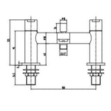 Astini Pembroke Chrome Bathroom Bath Shower Mixer Tap TIS5045