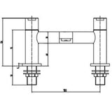 Astini Pembroke Chrome Bathroom Bath Filler Tap TIS5046