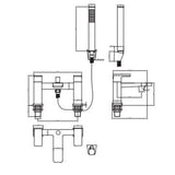 Astini Swansea Chrome Bathroom Bath Shower Mixer Tap TIS5048