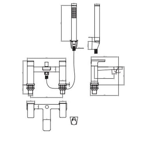 Astini Swansea Chrome Bathroom Bath Shower Mixer Tap TIS5048