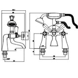 Astini Tenby Chrome Bathroom Bath Shower Mixer Tap TIS5053