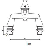 Astini Plumb Essential Chrome Bathroom Bath Shower Mixer Tap TIS5055