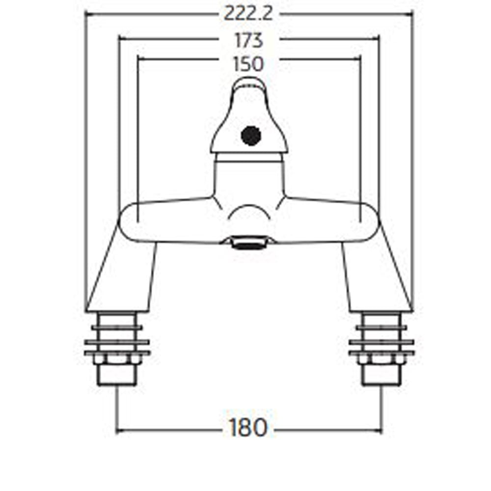 Astini Plumb Essential Chrome Bath Filler Tap TIS5056