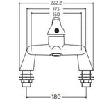 Astini Plumb Essential Chrome Bath Filler Tap TIS5056