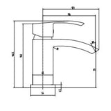 Astini Brecon Orca Black Single Lever Cloakroom Basin Mixer Tap TIS5057