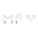 Astini Orca Black Bathroom Bath Mixer Tap TIS5062