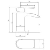 Astini Holyhead Modern Chrome Bathroom Basin Mixer Tap & Slotted Waste TIS5065