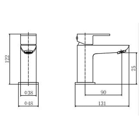 Astini Barmouth Chrome Bathroom Basin Mixer Tap & Slotted Waste TIS5067