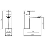 Astini Barmouth Chrome Bathroom Basin Mixer Tap & Slotted Waste TIS5068