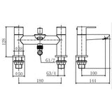 Astini Barmouth Chrome Bathroom Bath Shower Mixer Tap TIS5070