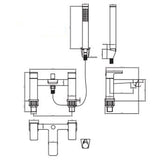 Astini Swansea Orca Black Bathroom Bath Shower Mixer Tap TIS5073