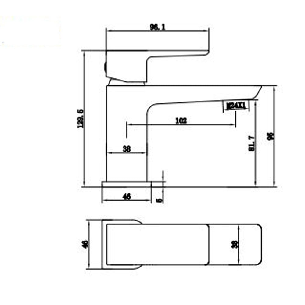 Astini Swansea Chrome Bathroom Basin Mixer Tap & Slotted Waste TIS5075