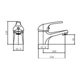 Astini Plumb Essentials Chrome Bathroom Basin Mixer Tap & Slotted Waste TIS5079