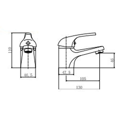 Astini Plumb Essentials Chrome Bathroom Basin Mixer Tap & Slotted Waste TIS5079