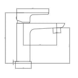 Astini Swansea Gunmetal Black Bathroom Basin Mixer Tap & Slotted Waste TIS5084