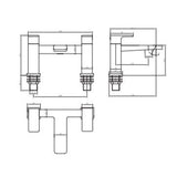 Astini Swansea Brass Bathroom Bath Filler Tap TIS5092