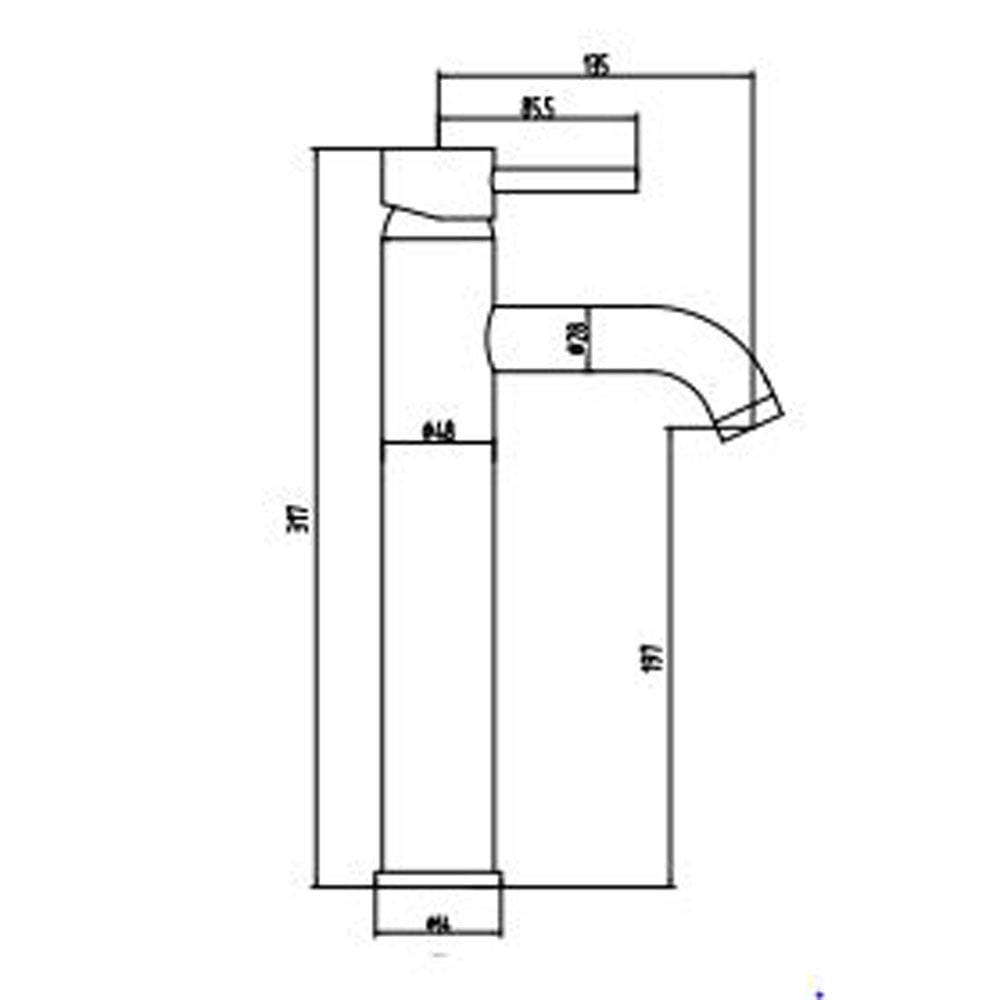 Astini Chepstow Chrome Bathroom Basin Mixer Tap TIS5104