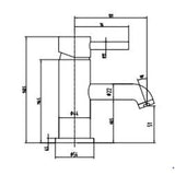 Astini Chepstow Orca Black Bathroom Basin Mixer Tap & Slotted Waste TIS5107