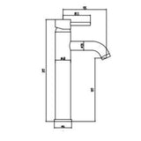 Astini Chepstow Orca Black Bathroom Basin Mixer Tap TIS5108