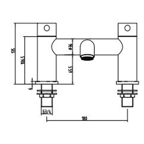 Astini Chepstow Brushed Brass Bathroom Bath Mixer Filler Tap TIS5117