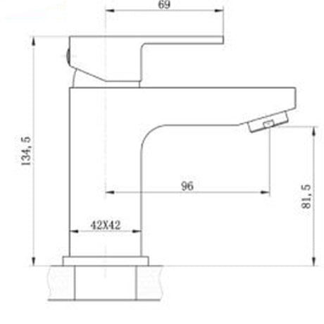 Astini Raglan Chrome Bathroom Basin Mixer Tap & Slotted Waste TIS5005