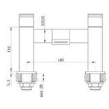 Astini Brecon Chrome Bathroom Bath Mixer Tap TIS5009