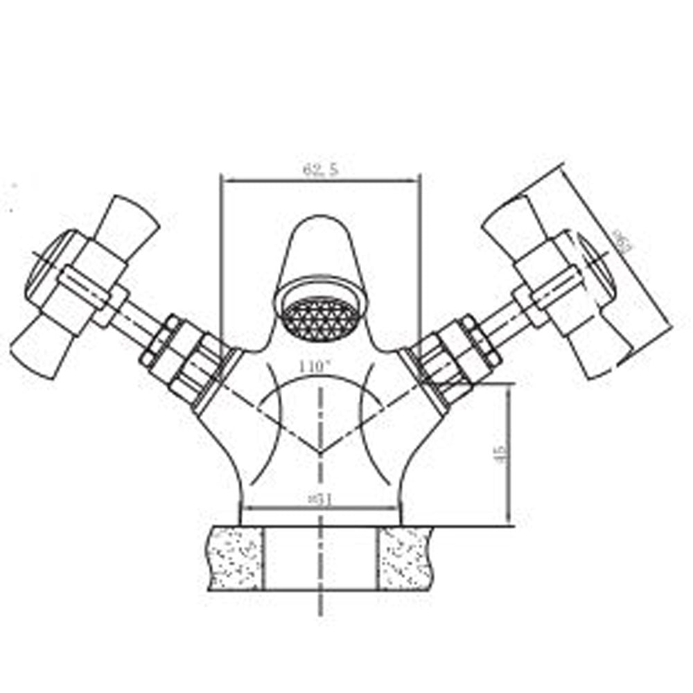 Astini Tenby Chrome Bathroom Basin Mixer Tap & Slotted Waste TIS5013