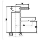Astini Newport Chrome Square Bathroom Basin Mixer Tap TIS5021
