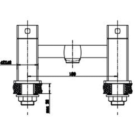 Astini Newport Chrome Bathroom Bath Filler Tap TIS5022