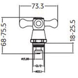 Astini Plumb Essentials Chrome Cross Head Revivers TIS5032