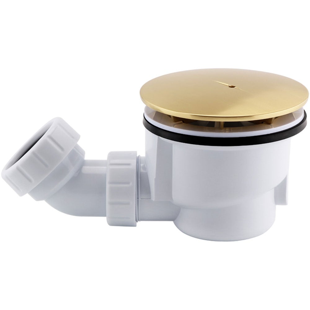 Astini Premium Brushed Brass 90mm Fast Flow Shower Waste